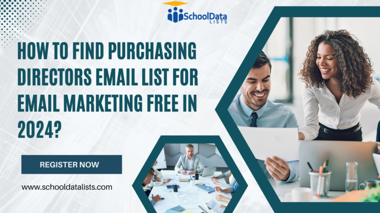 purchasing directors email list